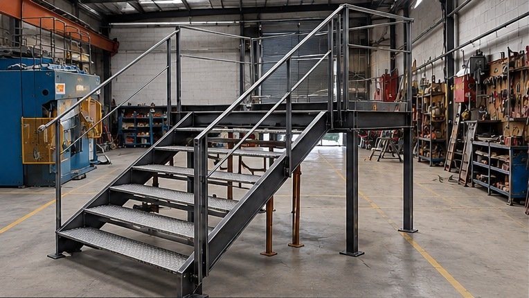 Escalera metálica fabricada a medida