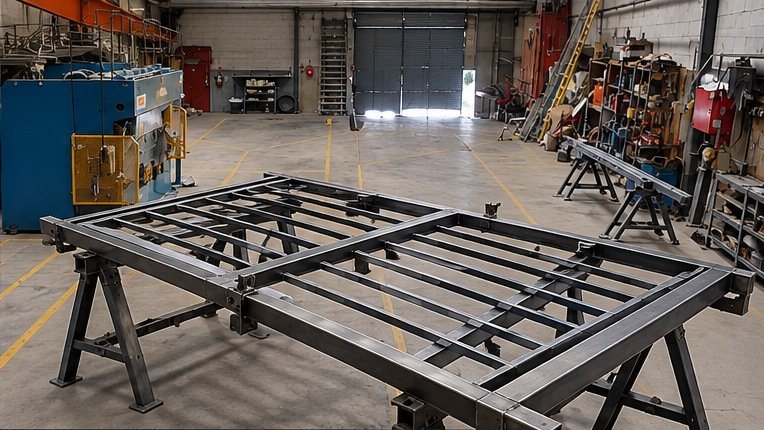 Puerta y cerramiento metálico en fabricación