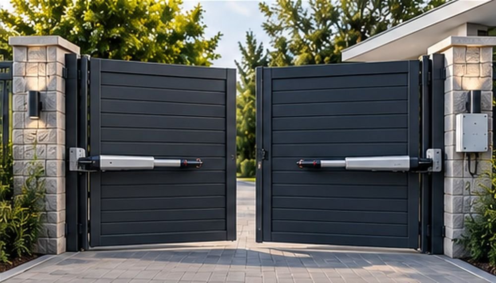 Puerta abatible automatizada
