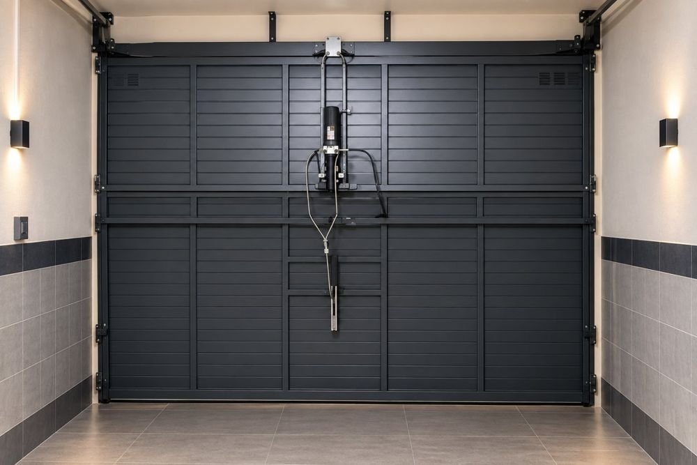 Puerta basculante automatizada