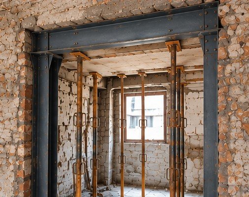 Rehabilitación estructural mediante perfiles metálicos